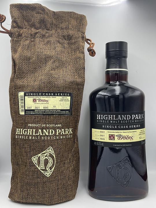 Highland Park 2007/2021 Single Cask 13YO For Cava Anthidis 63.2 