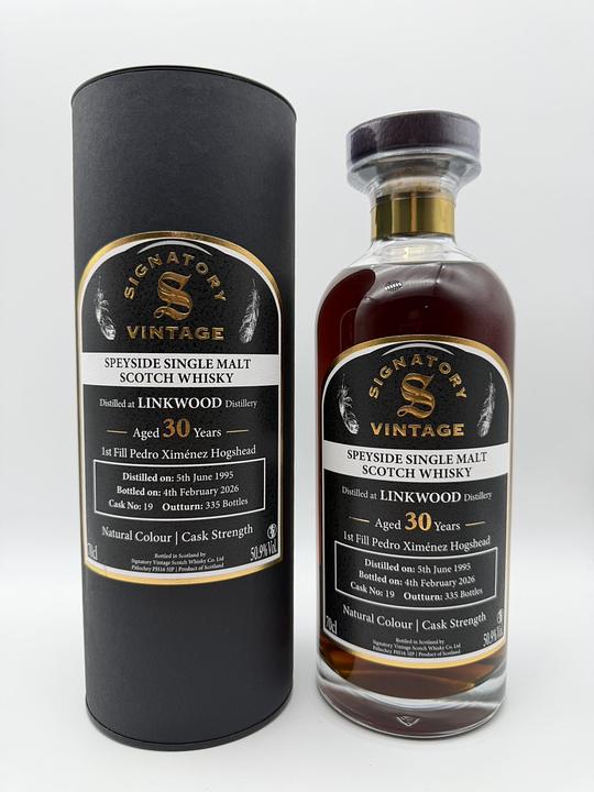 6/16発送】Linkwood 1995/2026 1st Fill PX Sherry Hogshead #19